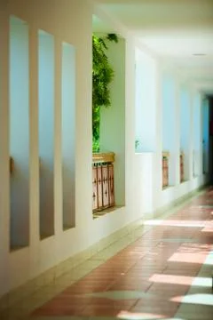 Empty corridor Stock Photos