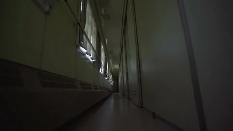 Empty corridor in the train car. Interior inside the train carriage. wagon-lit Stock-Footage 165741017