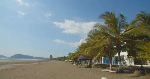 Empty Costa Rican beach Stock Footage 108602935