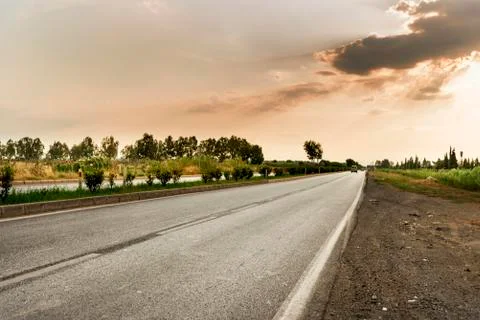 Empty country roa.. Stock Photos