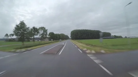 Empty country road-clip Stock Footage 83479286