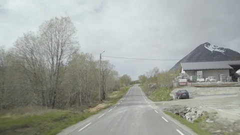Empty country road passing through the rural landscape Video stock 85831255