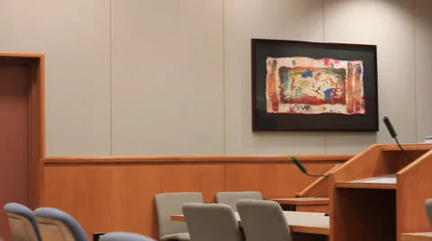Empty Courtroom Video stock 23550724