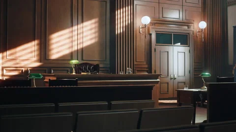 Empty Courtroom Stock-Footage 158893832