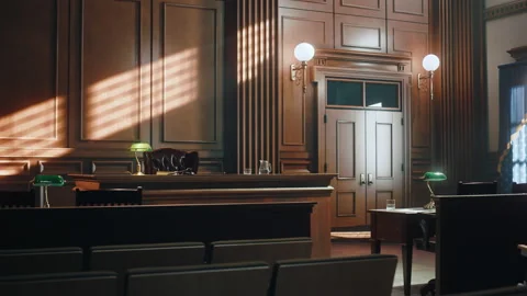 Empty Courtroom Stock-Footage 158893885