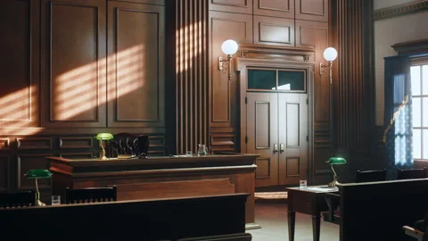 Empty Courtroom Vidéo 158893944