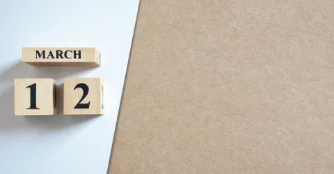 Empty Cover of March 12 Stock Photos