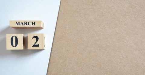 Empty Cover of March 2 Stock Photos