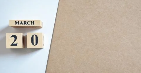 Empty Cover of March 20 Stock Photos