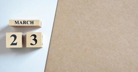 Empty Cover of March 23 Stock Photos