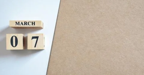 Empty Cover of March 7 Stock Photos