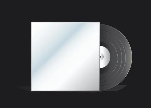 The empty cover record Stock Illustration