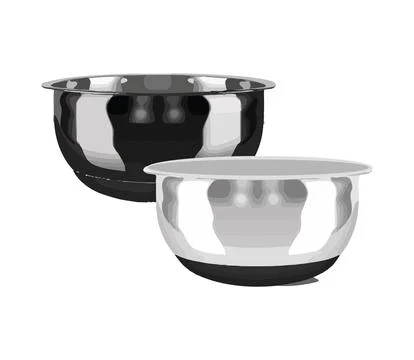Empty crockery on white background Stock Illustration