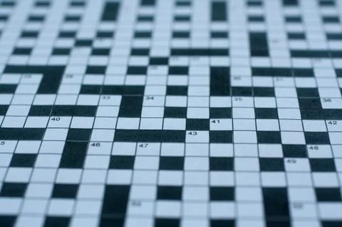 Empty crossword grid Stock Photos