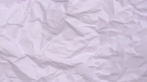 Empty crumpled white paper sheet motion loop background Stock Footage 166130827