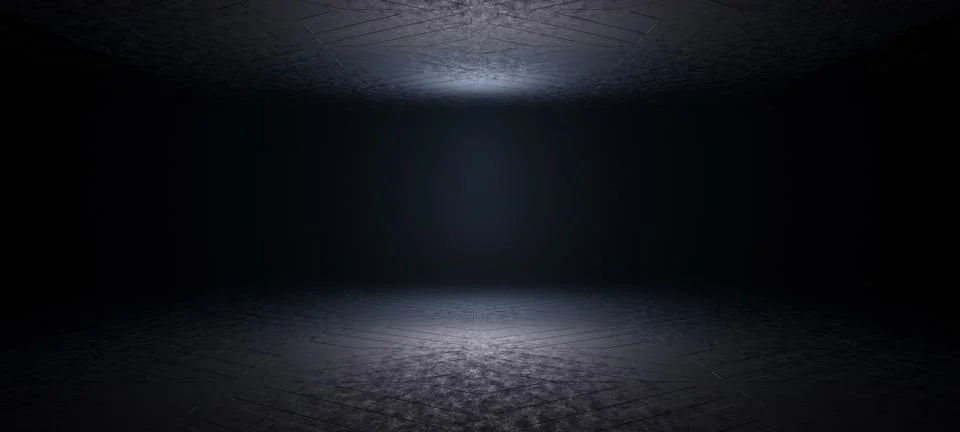 Empty CryptoSpace Interior Crypto World Phantom Dark with Black Colors Abstra 스톡 일러스트