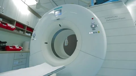 Empty CT Scan Room In Hospital Stock Footage 62210071
