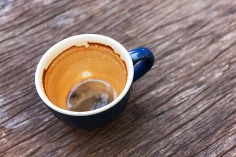Empty cup of coffee Stock Photos