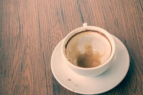 Empty cup of coffee Stock Photos