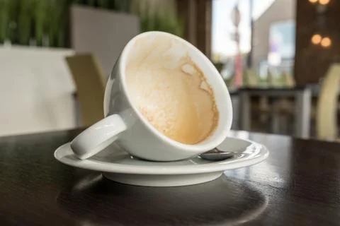 Empty cup of coffee Foto stock