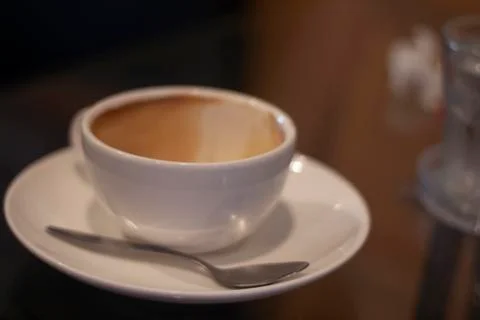 Empty cup of coffee Stock Photos