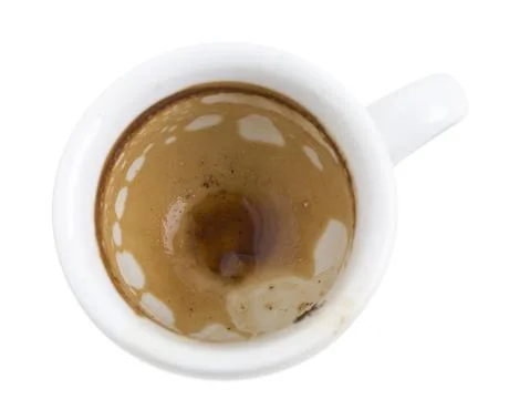 Empty cup of coffee. Stock Photos