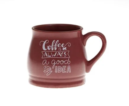 Empty cup isolated on white background. Stock Photos