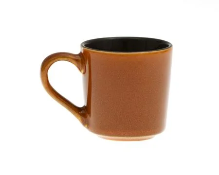 Empty cup isolated on white background. Stock Photos