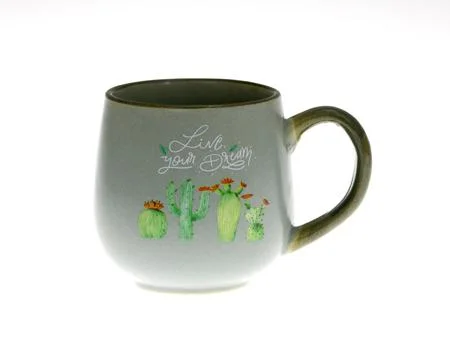 Empty cup isolated on white background. Stock Photos