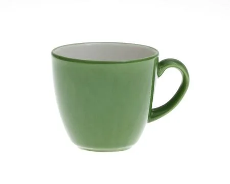 Empty cup isolated on white background. Stock Photos