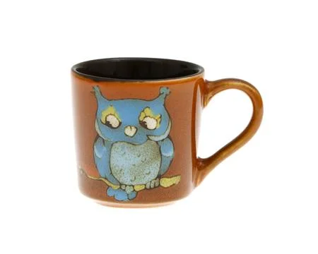 Empty cup isolated on white background. Stock Photos