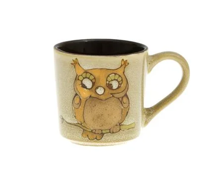 Empty cup isolated on white background. Stock Photos