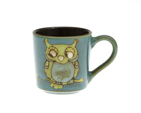 Empty cup isolated on white background. Stock Photos