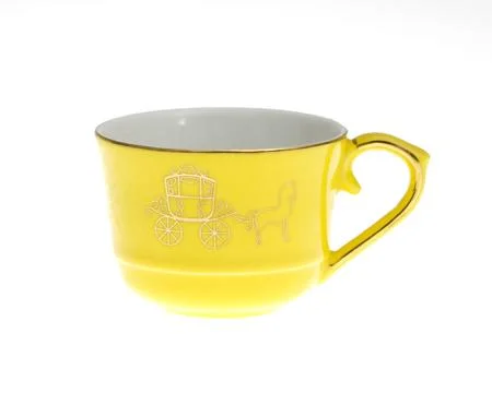 Empty cup isolated on white background. Stock Photos