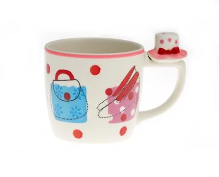 Empty cup isolated on white background. Stock Photos