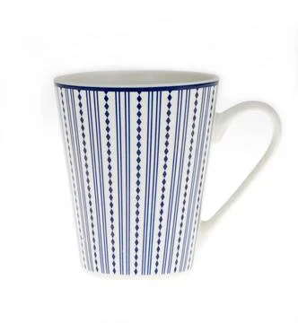 Empty cup isolated on white background. Stock Photos