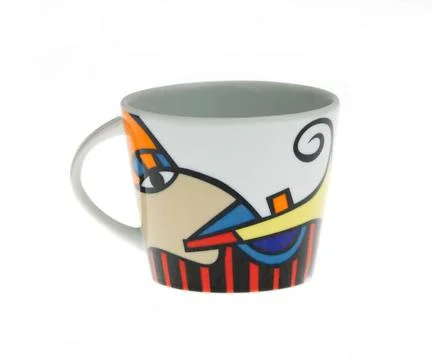 Empty cup isolated on white background. Stock Photos