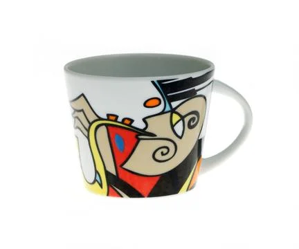 Empty cup isolated on white background. Stock Photos