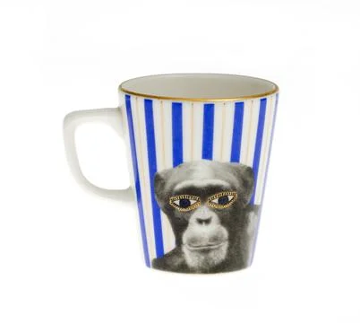 Empty cup isolated on white background. Stock Photos