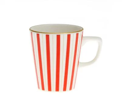 Empty cup isolated on white background. Stock Photos