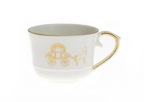 Empty cup isolated on white background. Stock Photos