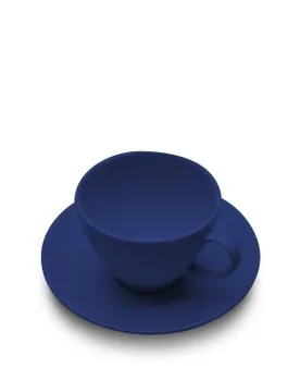 Empty cup isolated on white. Stock Photos