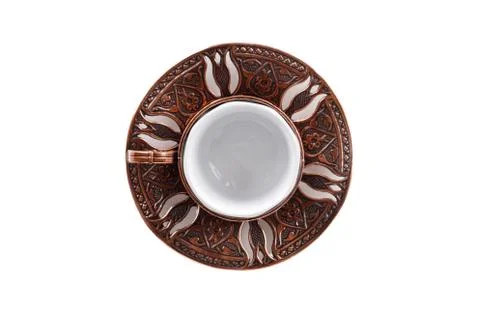 Empty Cup of Turkish Coffee Stock Photos