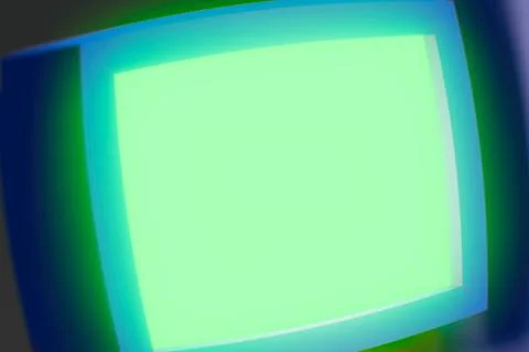 Empty curved computer screen 3d render design element Foto stock
