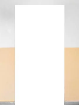 An empty cutout for a door in a wall Stock Photos