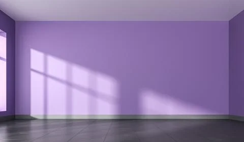 Empty dance studio room interior with day lighting. Illustrazione stock