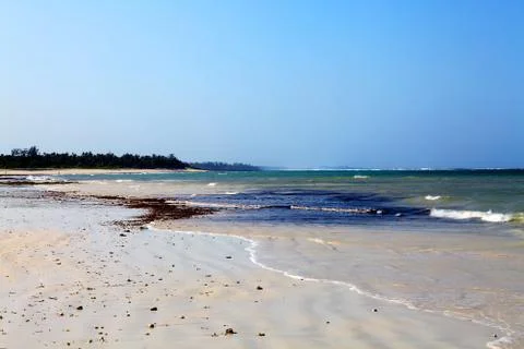 Empty dania beach in kenya Stock Photos