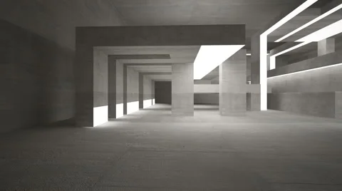 Empty dark abstract concrete room interior Видео 49585114