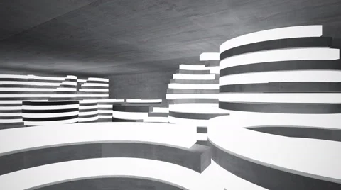 Empty dark abstract concrete room interior. 3D rendering 動画素材 56798998