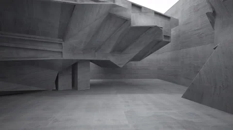 Empty dark abstract concrete room interior Stock Footage 62977637